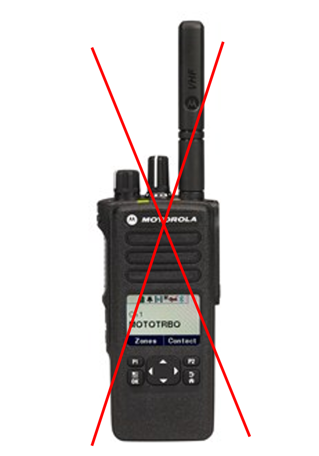 DP4600E 403-527 MHz, MX antenne connector