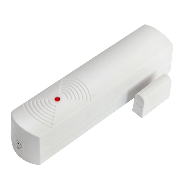 Wireless magnetic opening and closing detector in white housing