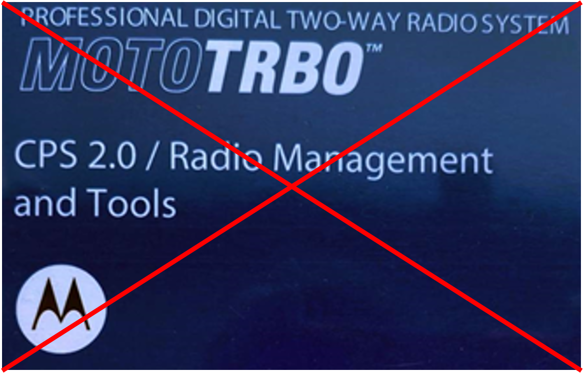 MotoTRBO CPS 2.0 / Radio Management (and Tools) DVD