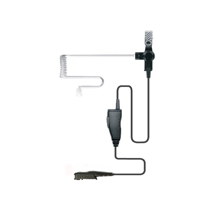 1 wire Earphone kit w/ inline PTT and mic