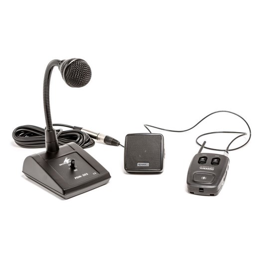 Desktop 4-wire box with microphone and separate Loudspeaker without radio”