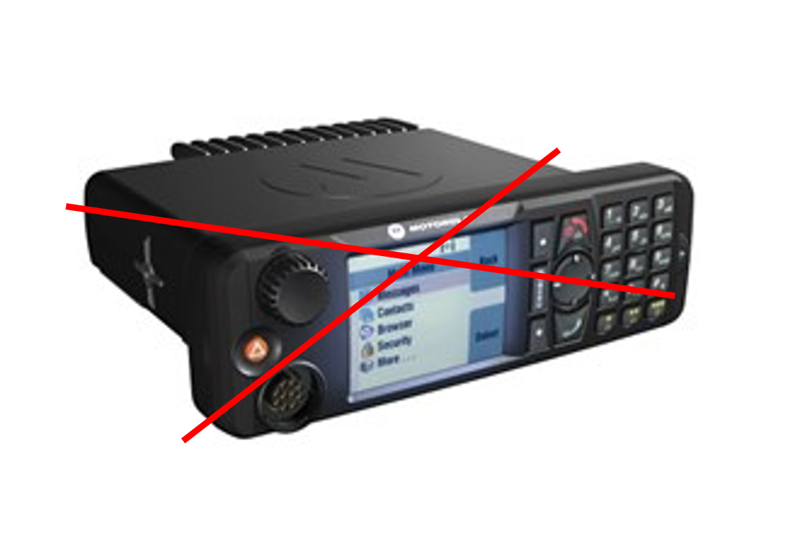 MTM5500, TETRA, w/2 controlheads, 380-430 MHz