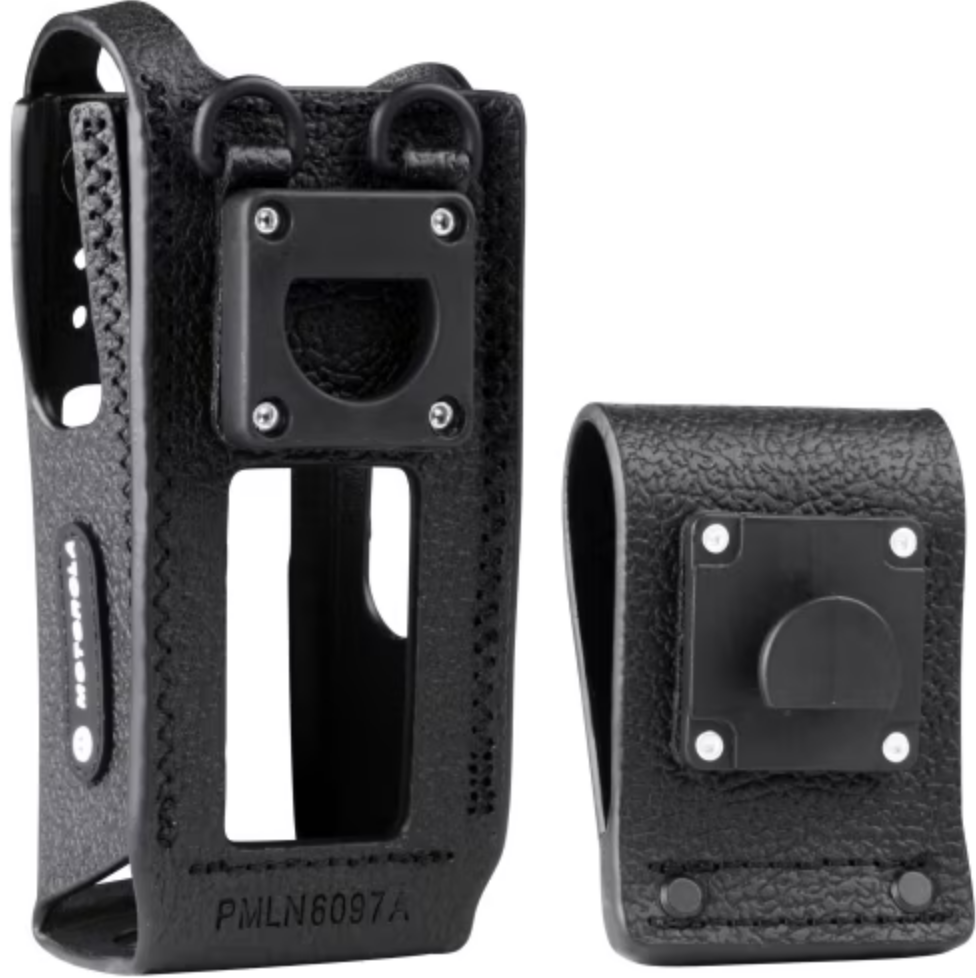 Hard Leather Carry Case, Full Keypad 2.5 inch swivel belt loop ATEX