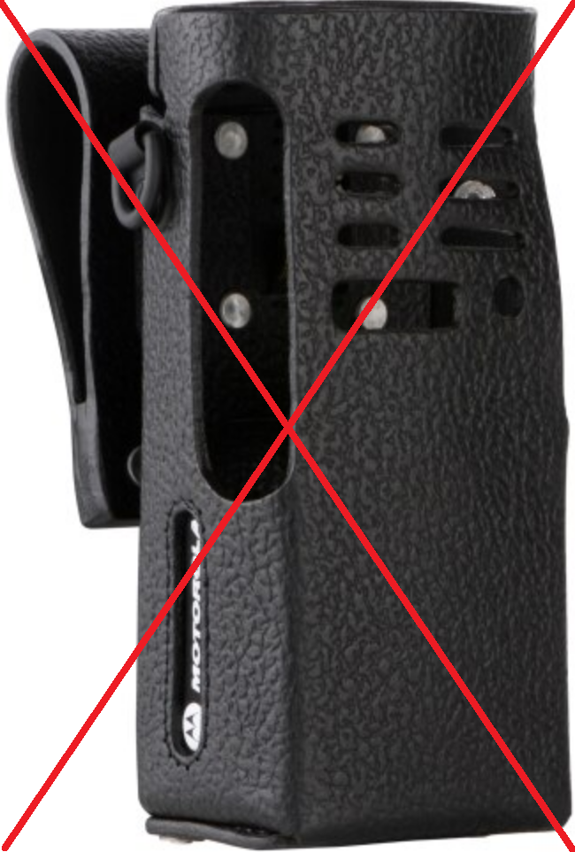 Hard Leather Carry Case - CANCELLED BY MOTOROLA