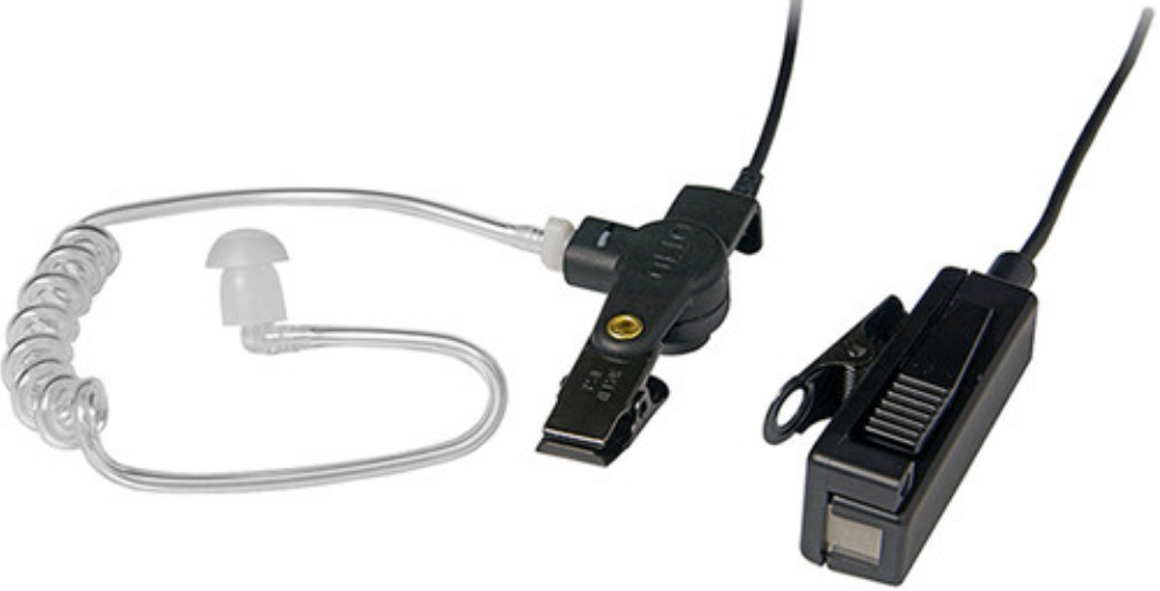 Acoustic Tube with combined microphone and PTT, black