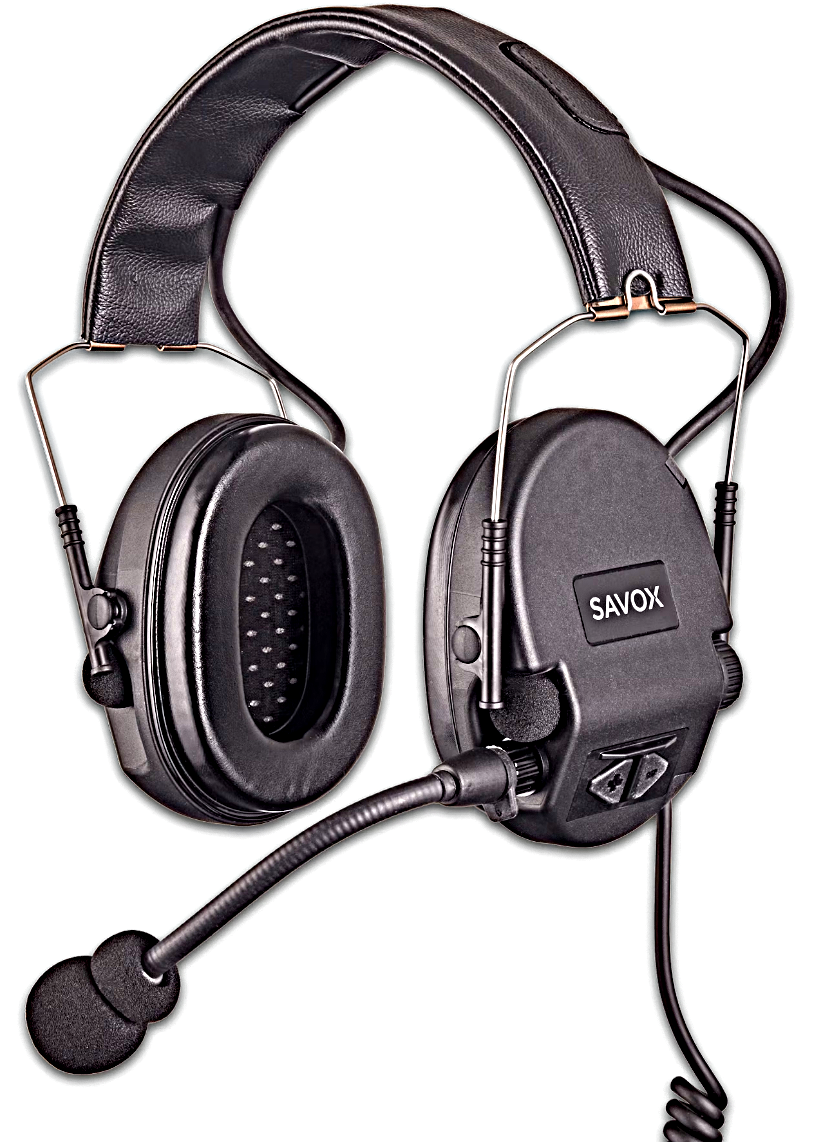 Savox Noise-COM 200 Headband Black